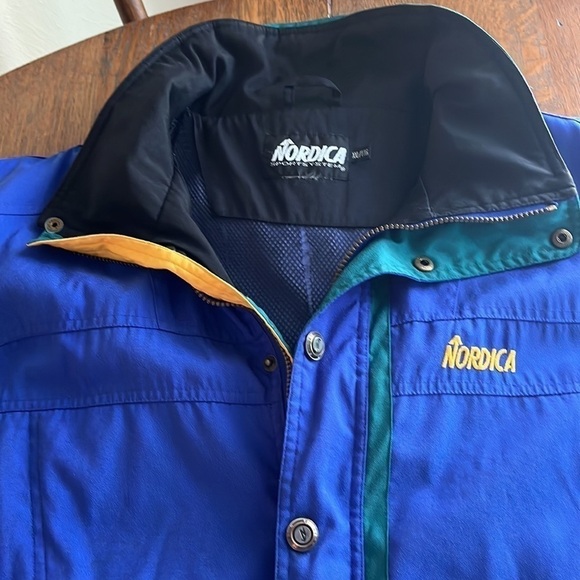 Vintage Nordica Sports System Pullover Ski Jacket Size XXL Side Front Zipper - Picture 5 of 16